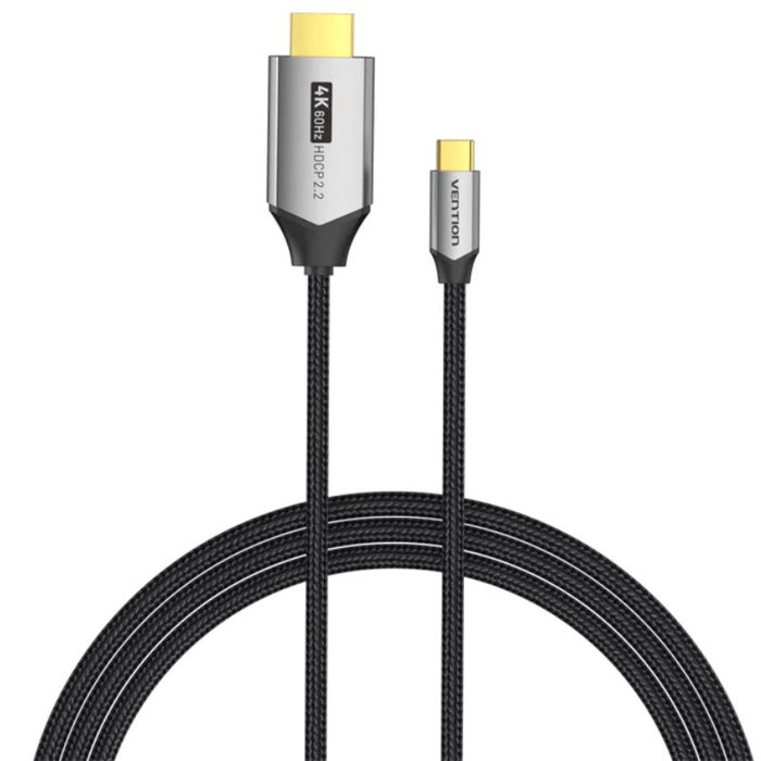 Vention Cable Conversor HDMI 2.0 4K USB Tipo-C a HDMI 1m Negro Vention Cable Conversor HDMI 2.0 4K USB Tipo-C a HDMI 1m Negro